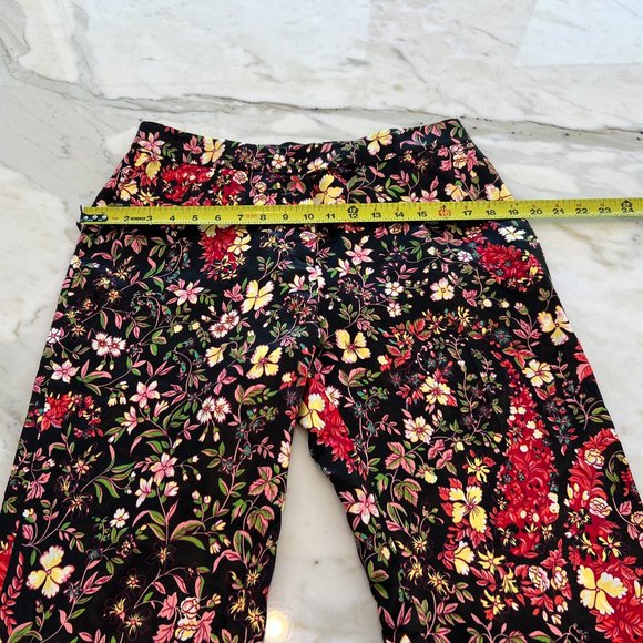 ETRO BLACK BROWN MULTI FLORAL VISCOSE TROUSERS MODEL 19212 SIZE IT 44 / US 8 NWT - Picture 10 of 17